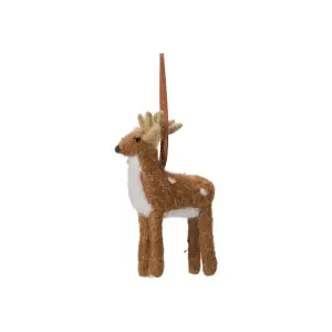 Hjort - Hängande - Ljusbrun - 6 x 11 cm - www.frokenfraken.se