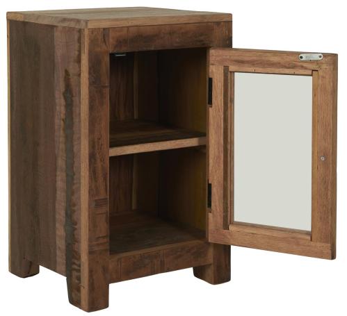 Sidobord - Skåp med glasdörr - Wood - 62 cm - www.frokenfraken.se