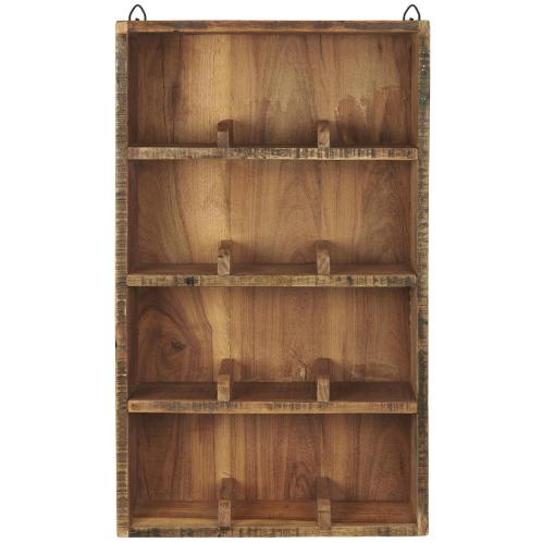 Vägghylla med 12 fack - Wood - 61 x 36 cm - www.frokenfraken.se