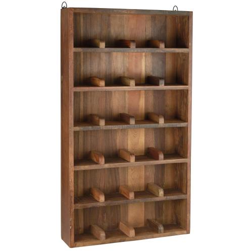 Vägghylla med 24 fack - 2-pack - Wood - 89 x 50 cm - www.frokenfraken.se