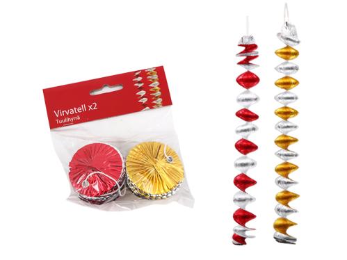 Girlang - Virvateller - Klassiskt Julpynt - 2-pack - www.frokenfraken.se