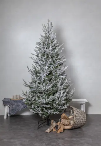 Julgran Uppsala Snow - 210 cm - Utomhus & Inomhusbruk - www.frokenfraken.se