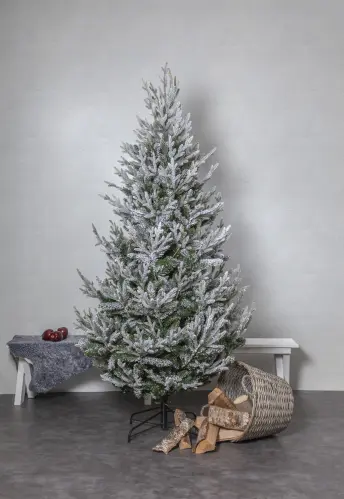 Julgran Uppsala Snow - 210 cm - Utomhus & Inomhusbruk - www.frokenfraken.se