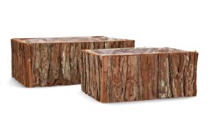 Kruka - Bark - 2 st - 27 & 20 cm - www.frokenfraken.se