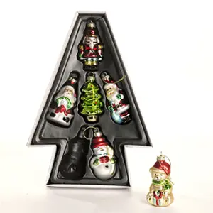 Julkula - Figurer - Glas - 6 st - 8 cm - www.frokenfraken.se