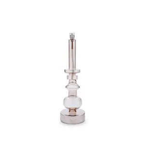 Ljusstake - Oljelampa - Glas - Champagne - 30.5 cm - www.frokenfraken.se