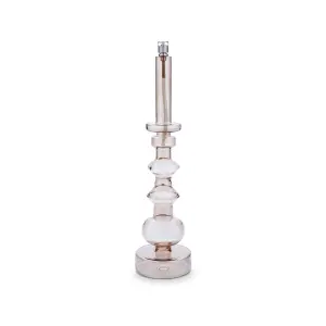 Ljusstake - Oljelampa - Glas - Champagne - 34 cm - www.frokenfraken.se