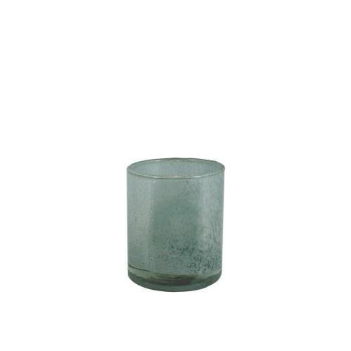 Ljuslykta Elvira - Grön - Ø8 x H9,5 cm - www.frokenfraken.se