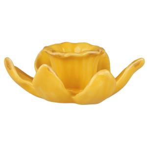 Ljusstake - Påsklilja gul - för 2,2 cm ljus - 11,5 cm - www.frokenfraken.se