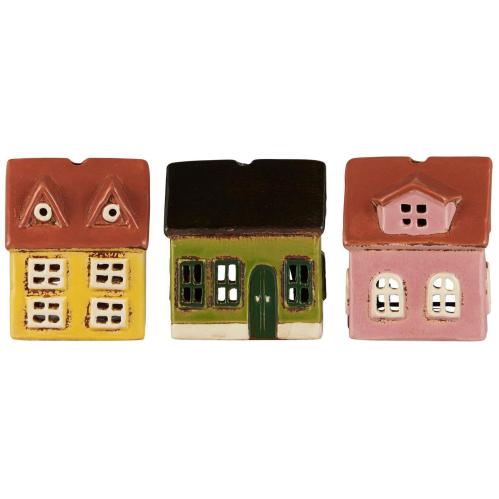 Hus för värmeljus - 3-pack - Mini Nyhavn - 10 cm - www.frokenfraken.se