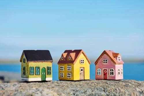 Hus för värmeljus - 3-pack - Mini Nyhavn - 10 cm - www.frokenfraken.se