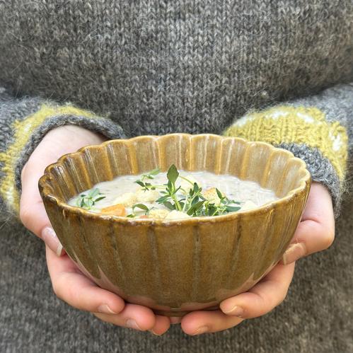 Skål - Joy - Ocra - Ø14 x 7 cm - www.frokenfraken.se