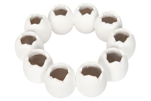Vas - Äggkrans - Vit - 21 x 6,5 cm - www.frokenfraken.se