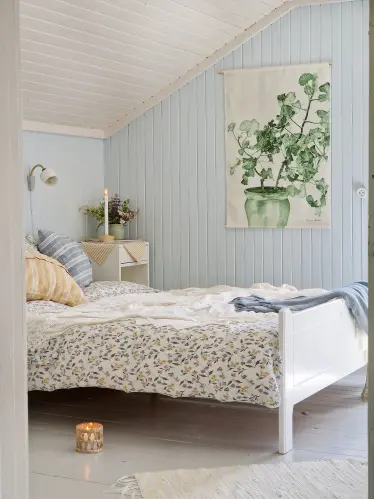 VÄGGBONAD - GRÖN PELARGON - 70 x 100 cm - www.frokenfraken.se