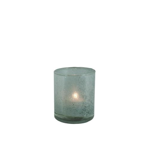 Ljuslykta Elvira - Grön - Ø8 x H9,5 cm - www.frokenfraken.se