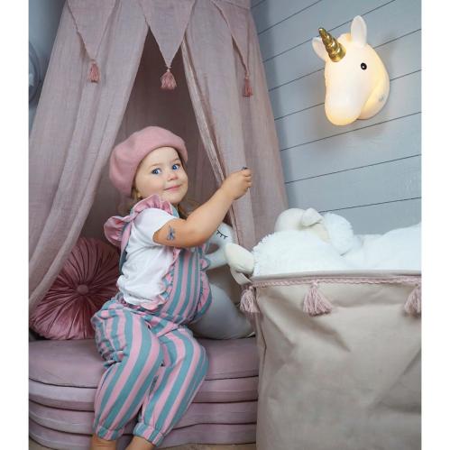 Vägglampa - Enhörning - 26 cm - www.frokenfraken.se