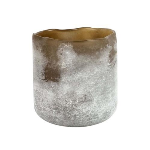 Ljuslykta - Sand - Ø9 X H10 CM - www.frokenfraken.se