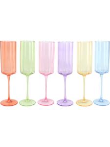 Champagneglas - 6 färger - Ø6 x 24 cm - www.frokenfraken.se