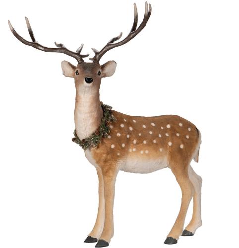Hjort - Stor med krans - 115 x 45 x 117cm - www.frokenfraken.se