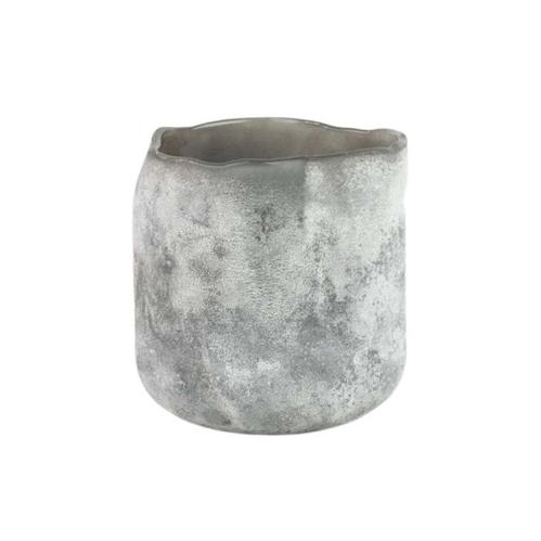 Ljuslykta - Grå - Ø9 X H10 CM - www.frokenfraken.se