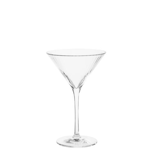 Cocktailglas - Plast - Räfflad - 18 cm - www.frokenfraken.se