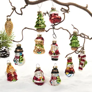 Julkula - Julfigurer - Glas - 12 st - 5 cm - www.frokenfraken.se