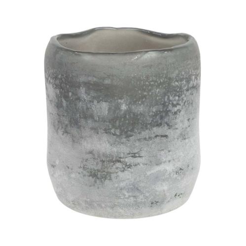 Ljuslykta - Grå - Ø11 X H12 CM - www.frokenfraken.se