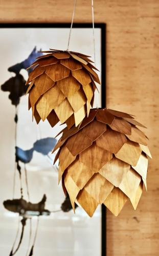 Taklampa - Cone - Brun - Ø44 cm - www.frokenfraken.se