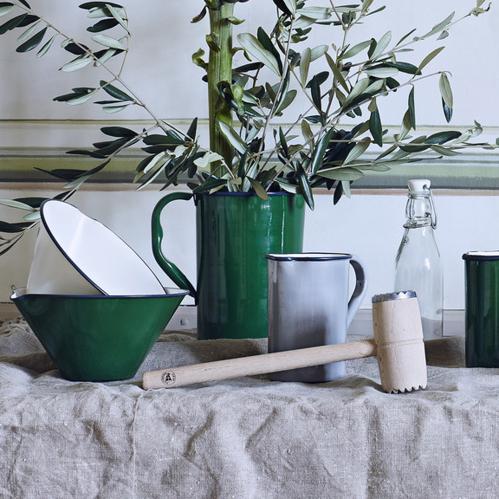 Spillkum - Skål - Emalj - Vit - 11 x Ø23 cm - www.frokenfraken.se