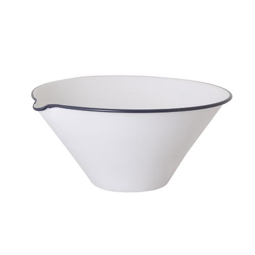 Spillkum - Skål - Emalj - Vit - 11 x Ø23 cm - www.frokenfraken.se