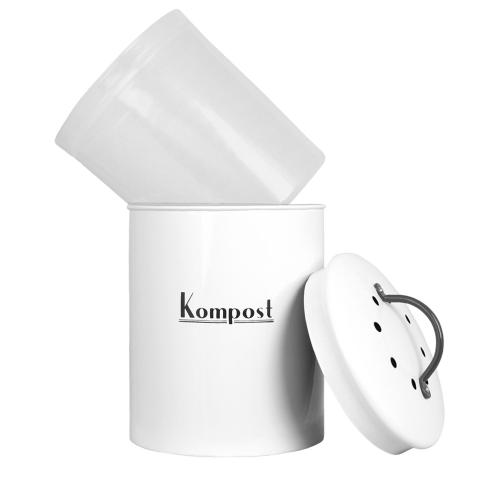 Plåtburk - Kompost - Ø17 x 25,5 cm - www.frokenfraken.se