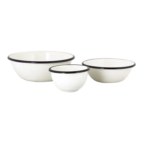 Skål - Emalj - Cream/Offwhite - Ø11 cm - www.frokenfraken.se