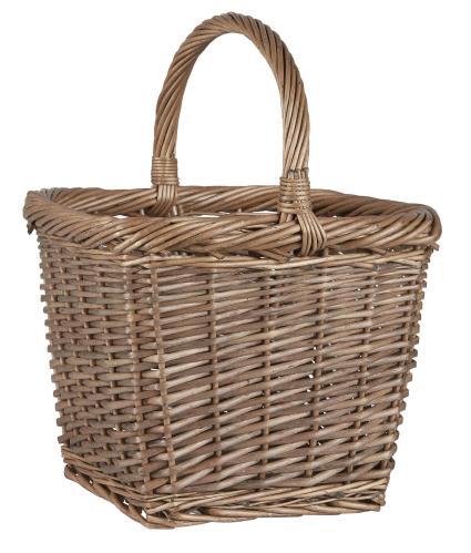 Korg med grepe - kvadratisk - 25 X 25 X 32 CM - www.frokenfraken.se