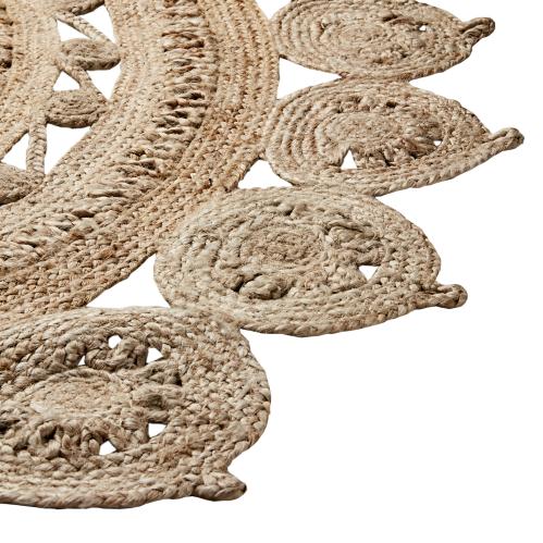 Matta - Boho - Rund Jute - Ø180 cm - www.frokenfraken.se