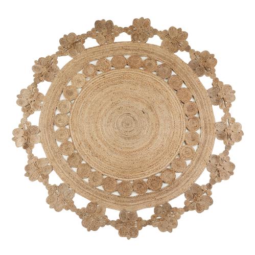Matta - Boho - Rund Jute - Ø240 cm - www.frokenfraken.se