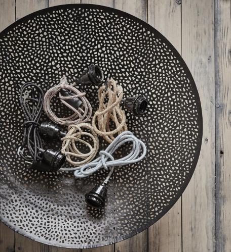 Sladd Textil - Guld/vit - 200 cm - www.frokenfraken.se