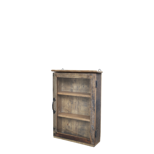 Väggskåp med glasdörr- Trä - 60 x 40 x 13 cm - 2-pack - www.frokenfraken.se