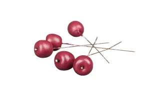 Äpple Mörkröd/Tråd - 23 mm - www.frokenfraken.se