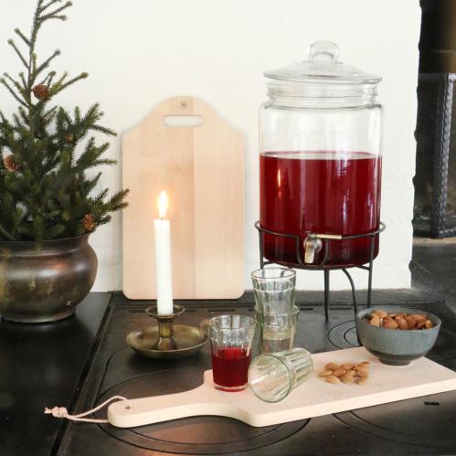 Skärbräda med läderband - Trä - 47 cm - www.frokenfraken.se