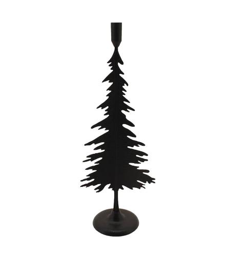 Ljusstake Gran - Svart - 50 cm - www.frokenfraken.se
