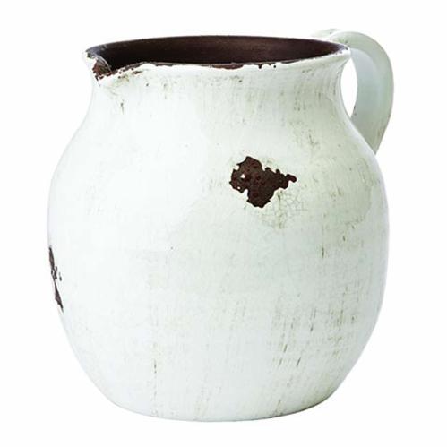Kanna - Vit/vintagesliten - Ø15 x 26 x H23 cm - www.frokenfraken.se