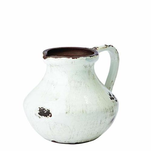 Kanna - Vit/vintagesliten - Ø10 x 20 x H17 cm - www.frokenfraken.se
