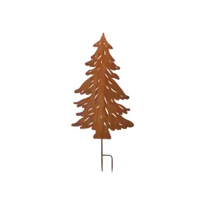 Julgran - På Stick - Metall - Rost - 48 x 107 cm - www.frokenfraken.se