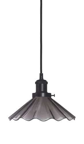 Fönsterlampa - August - Svart veckad 25cm - www.frokenfraken.se