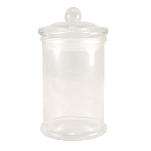 Mellan Glasburk Slät Rak m. Lock - Ø 8 x 14,5 cm - www.frokenfraken.se