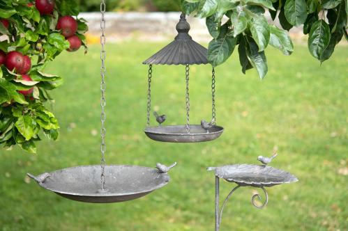 Fågelbad - Zink - Metall - Ø22 cm - www.frokenfraken.se