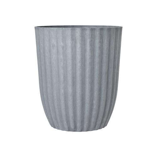 Kruka - Stripe - Grå - 3 Storlekar - Ø27, 24, 21 cm - www.frokenfraken.se