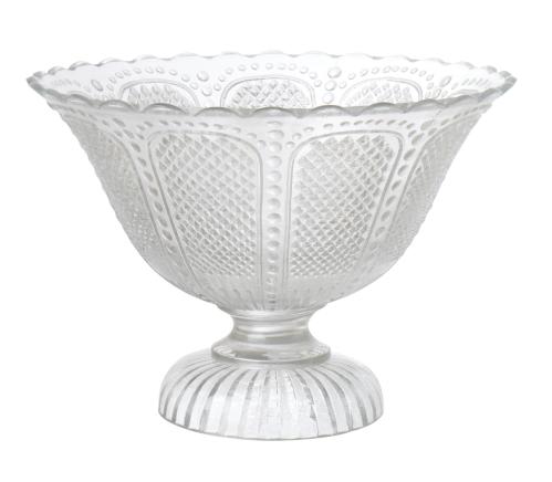 Skål - Glasskål på fot - 18 x Ø25 cm - www.frokenfraken.se