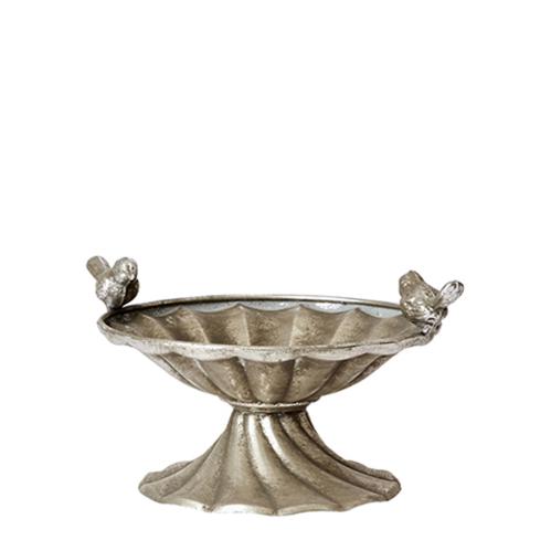 Skål - Silver/Järn - 13 x Ø24 cm - www.frokenfraken.se