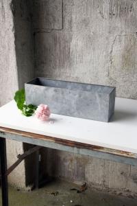 Låda - Zink - 45 x 14 x 14 cm - www.frokenfraken.se